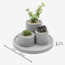 concrete tray small round concrete pot ariel concrete pot kim concrete pot hila for web infografic measurements